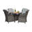 Cadmose 4 Seater Dining Set with Cushions