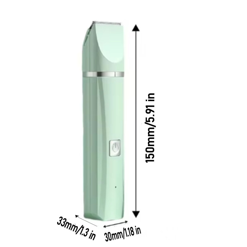 Ensemble de toilettage pour animaux sans fil rechargeable, Vert