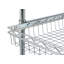 Étagère en fil d'acier NSF à 5 niveaux avec paniers et roues TRINITY EcoStorage Chrome (l 18 po x P 18 po)