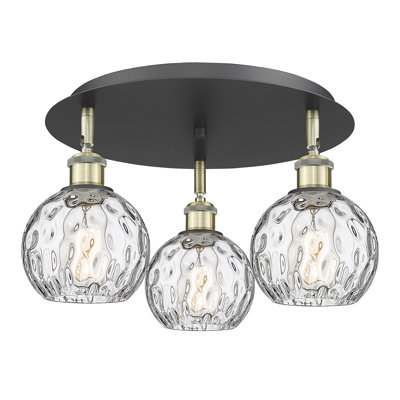 Ambrosane Glass Flush Mount