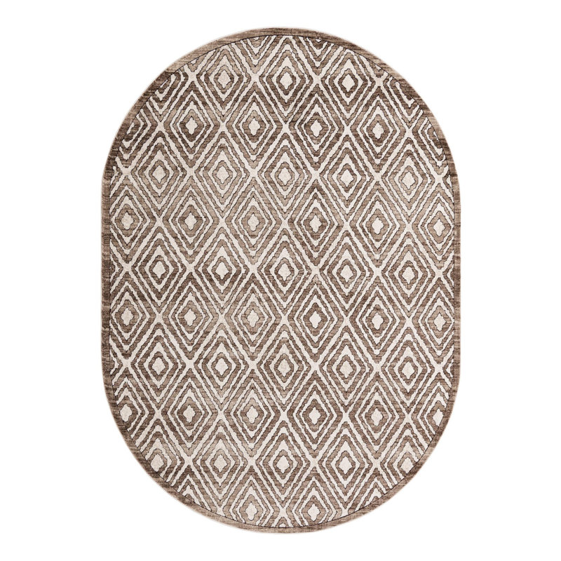 Amorrah Moroccan Indoor Rug, Oval 7' x 10'