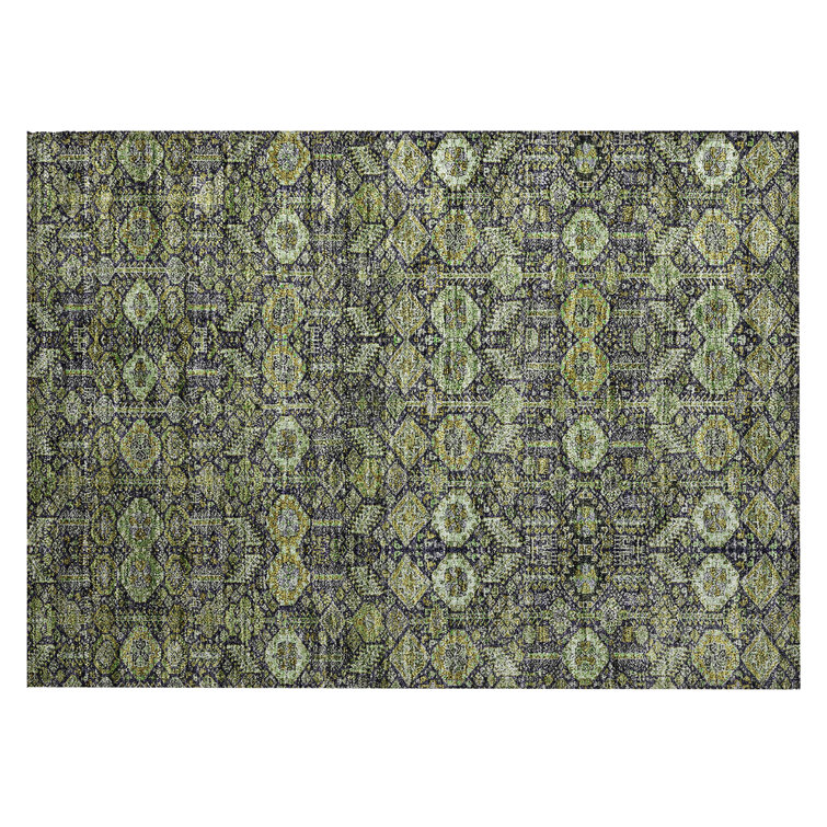 Delphos Washable Floral Indoor / Outdoor Rug
