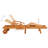 78.3" Long Acacia Single Chaise with Cushions-125118937