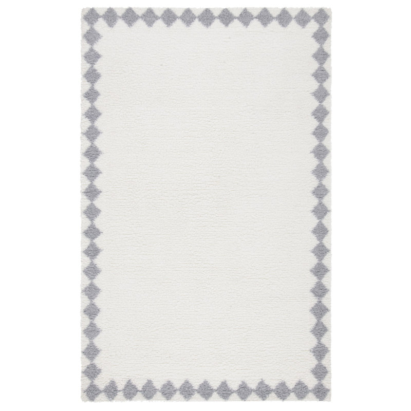 Tapis ivoire / gris Vermont 550 VRM550A, Rectangle 6 pi x 9 pi