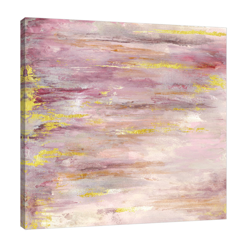 Blush Abstract - Wrapped Canvas Print, 30 cm H x 30 cm W