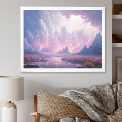 «Kawaii Lightning Landscape I», reproduction sur toile