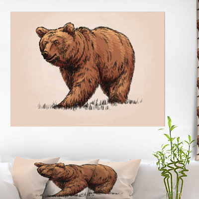 Couleur, gravier isolé, grizzly - impression