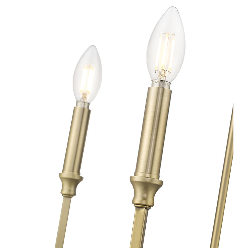 Lustre large de 32 po Azara, Laiton rétro, 6