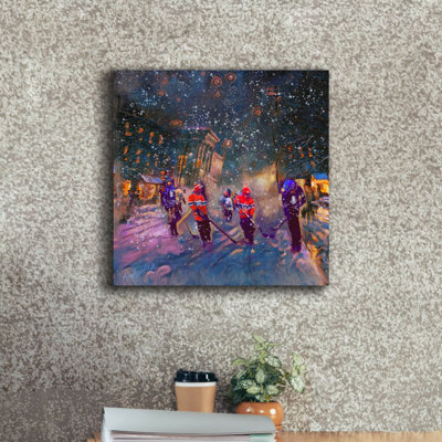 Red Barrel Studio «Street Game» par Murray Henderson, reproduction d'art sur toile