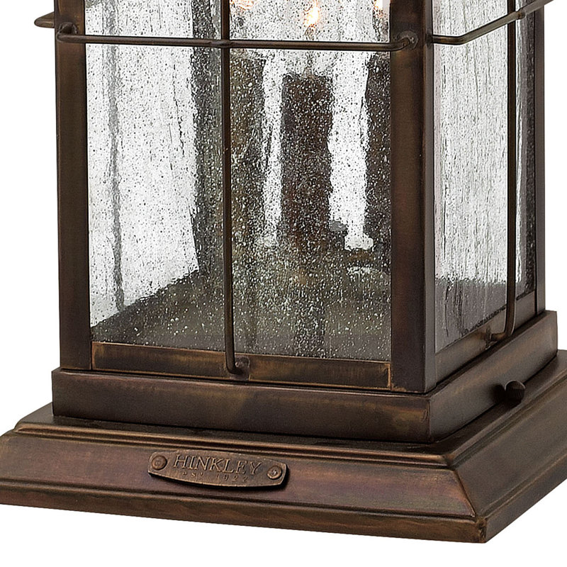 Bingham 3-Light Pier Mount Light, Sienna, 21.75" H x 9.75" W