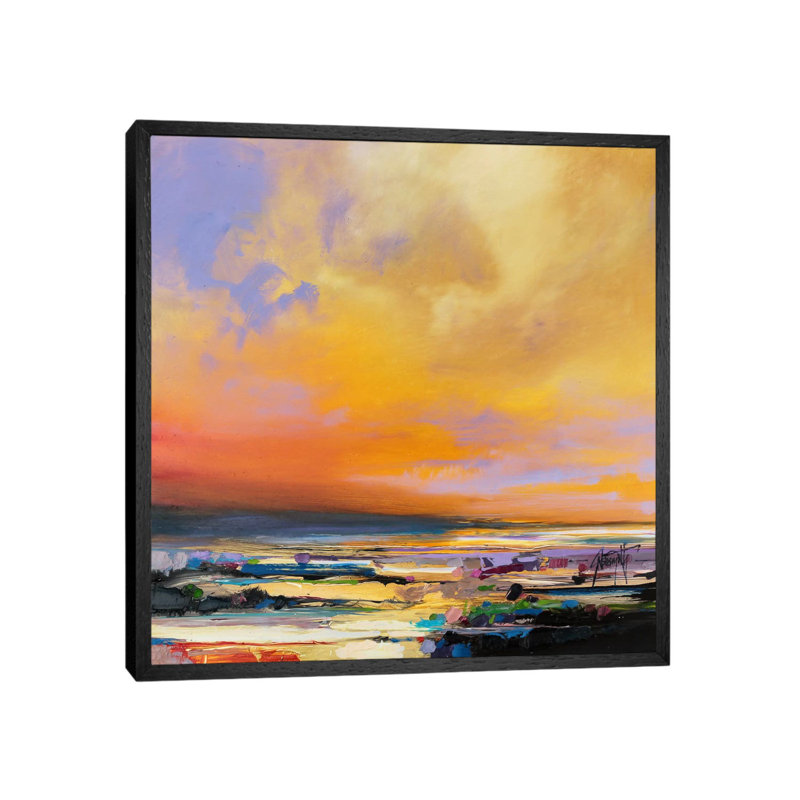 Diminuendo Sky Study I by Scott Naismith - Print on Canvas, 45.72 cm H x 45.72 cm W, Black Framed