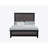 Soluto Grey And Black Bed-796503585