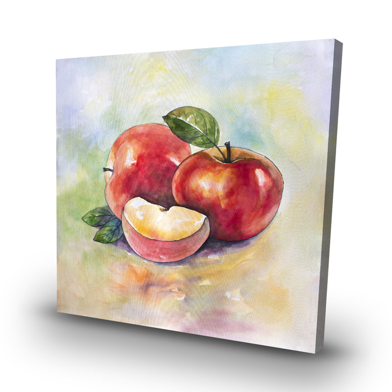 Succulent apples - 32"x32" art on canvas