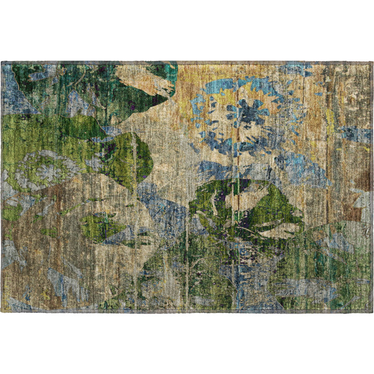 Premium Machine Washable Cerrito AMF555 Taupe Rug