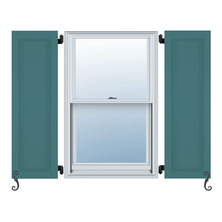 Atlantic Architectural Single Panel, Raised Panel Shutters Pair