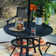 Alyah Round Steel Outdoor Dining Table