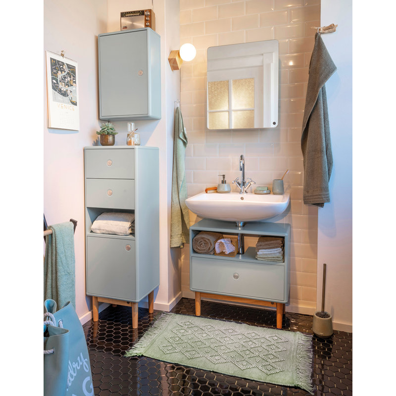 Bath Rug, 70cm W x 160cm L, Green