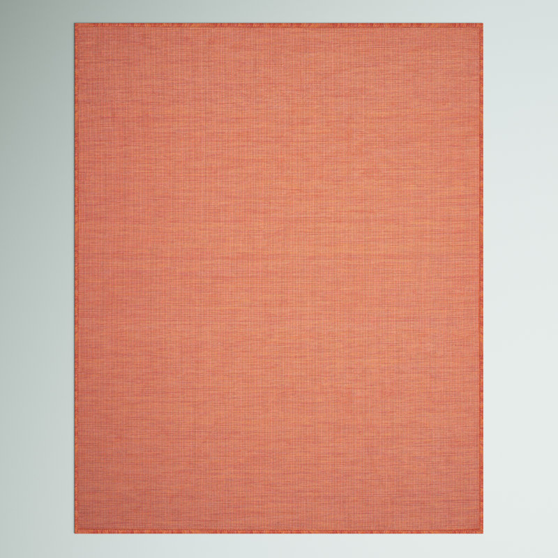 Tapis terre cuite intérieur / extérieur Lillehammer, Rectangulaire 8 pi x 10 pi, Terre cuite