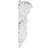 Angel 7.13'' H x 4.5'' W x 2.38'' D Urethane Onlay Scroll