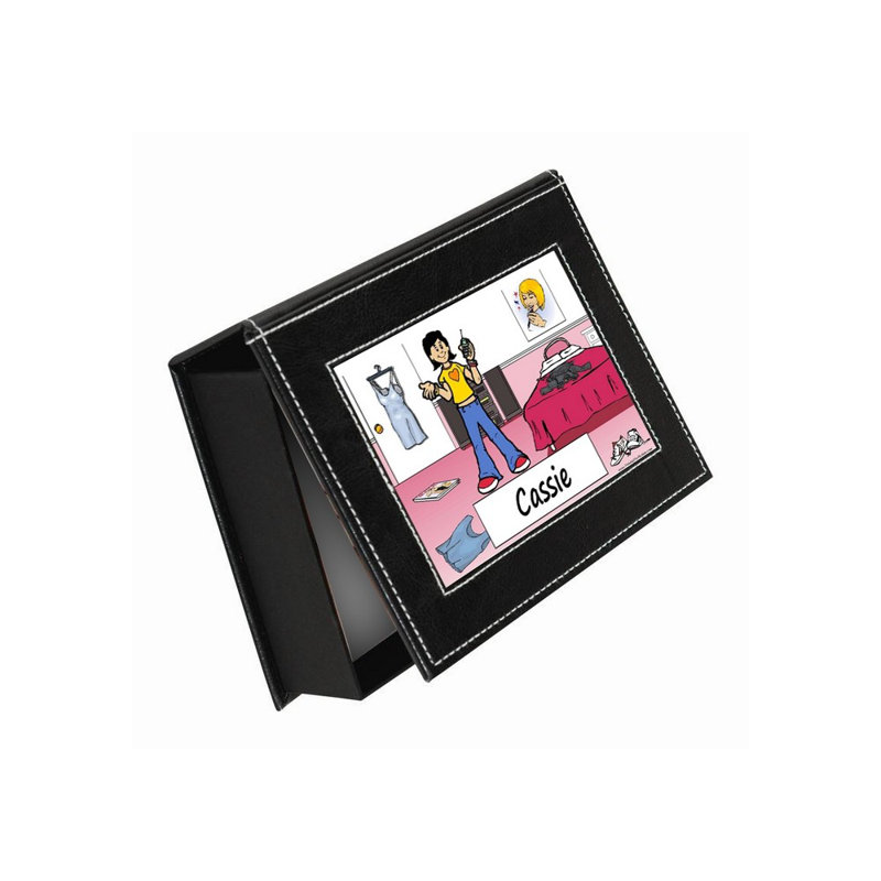 Faux Leather Memory Box