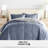 7-Piece Reversible Bedding Bundle - Solid Comforter and Patterned Sheet Set-99311799-99311811