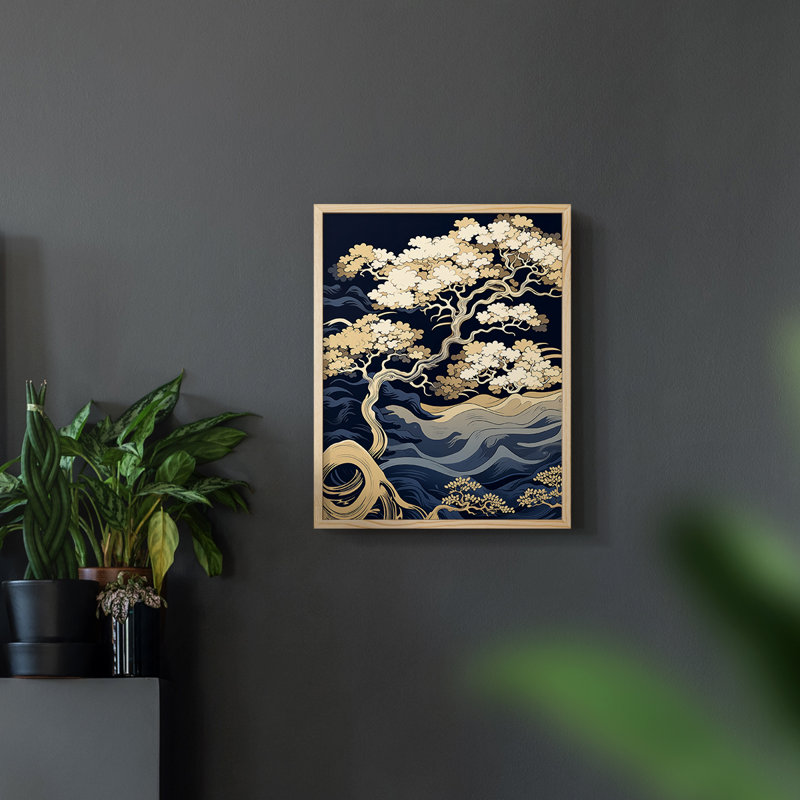 Paysages de la série CCI - Reproduction encadrée de qualité supérieure - Prêt à être accroché - Aucun clou requis