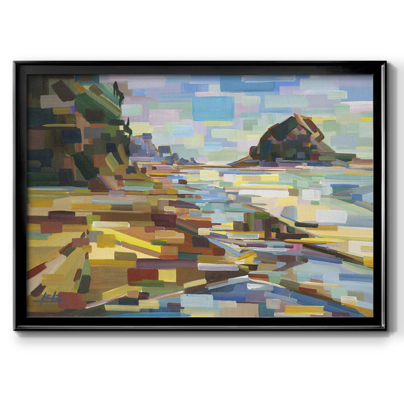 «Best Coast», toile tendue avec châssis_UBOR123, Noir, H 18 po x l 26 po x P 1,5 po
