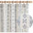 Rod Pocket Linen Blend Boho Curtains-974788136-974788139