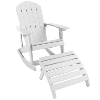 Aurthur Outdoor Adirondack Chair With Ottoman