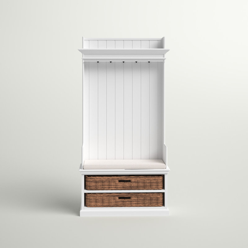 Avelar Hall Tree 39.37'' Wide with Bench