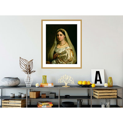 «The Veiled Woman or La Donna Velata» par Raphael, impression giclée sur cadre