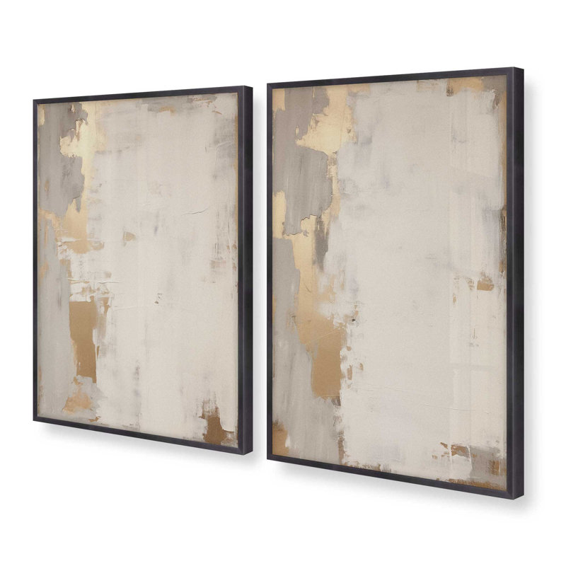 Golden Haze Set of 2 Prints ,, Weathered Zinc, 11.25" H x 18.5" W