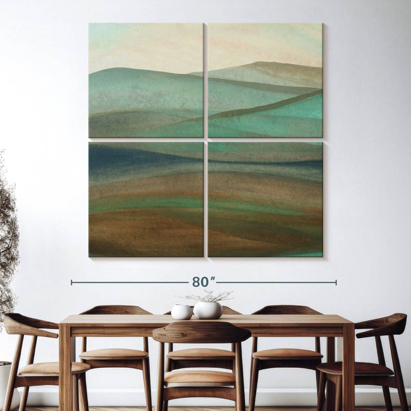 Mountainscape, 74" H x 74" W