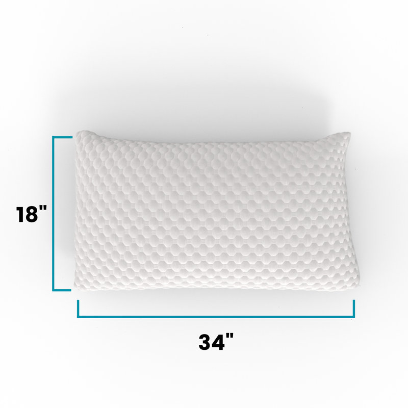 Coussin ajustable en mousse viscoélastique infusée Zencloud, Très grand