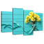 Bouquet de jonquilles Harnek sur fond bleu-108896068