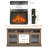 23" Slimline Electric Fireplace Insert with Log Set, Realistic Flame & Remote Timer