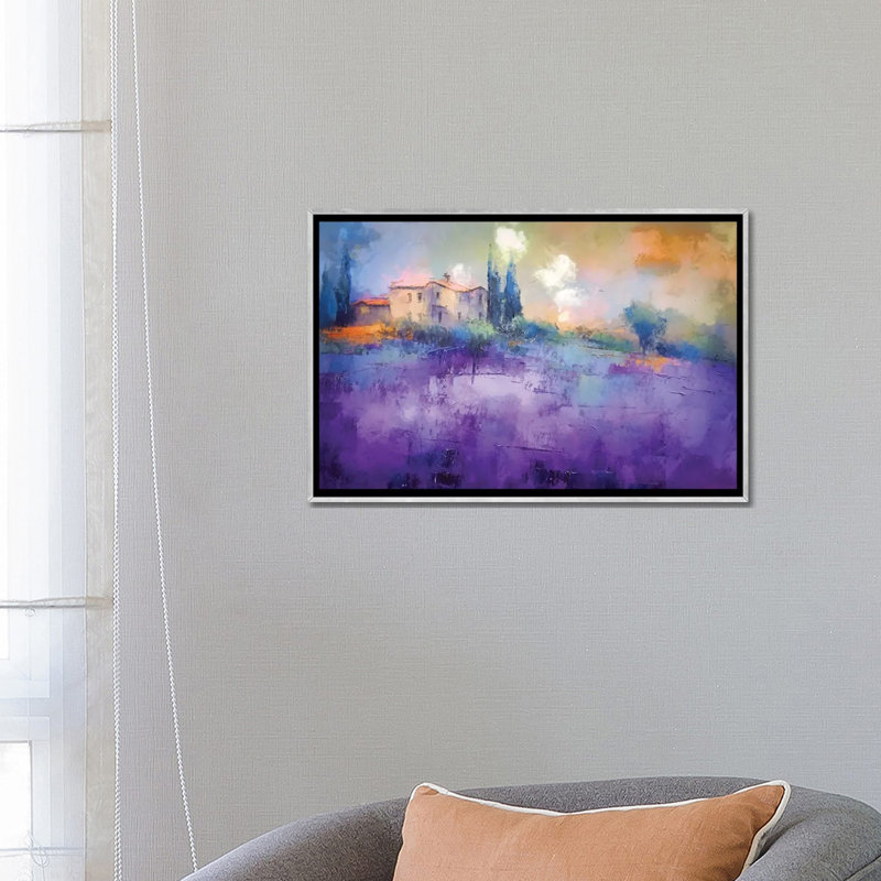 Toscane VI - reproduction d'art murale encadrée, Argent argent, H 18 po x l 26 po, Reproduction encadrée sans passe-partout