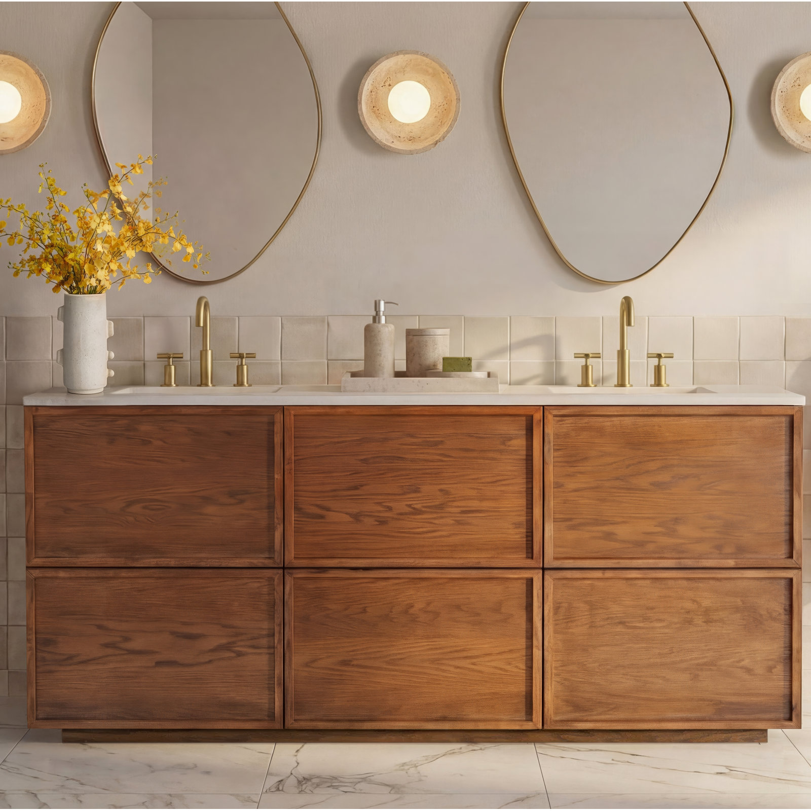Austin Marble Bathroom Tray