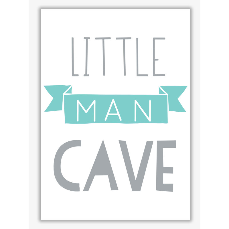 Little Man Cave Banner - Print, No Frame, 42 cm H x 30 cm W x 1 cm D