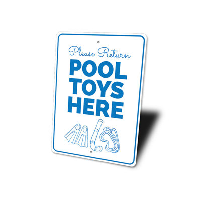 Enseigne en aluminium pour piscine