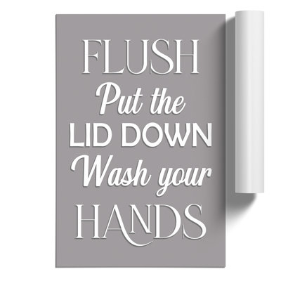 Put the Lid Down - Frameless Print