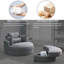 Fauteuil demi-tonneau pivotant avec repose-pieds de 51,15 po Mclane-33267131