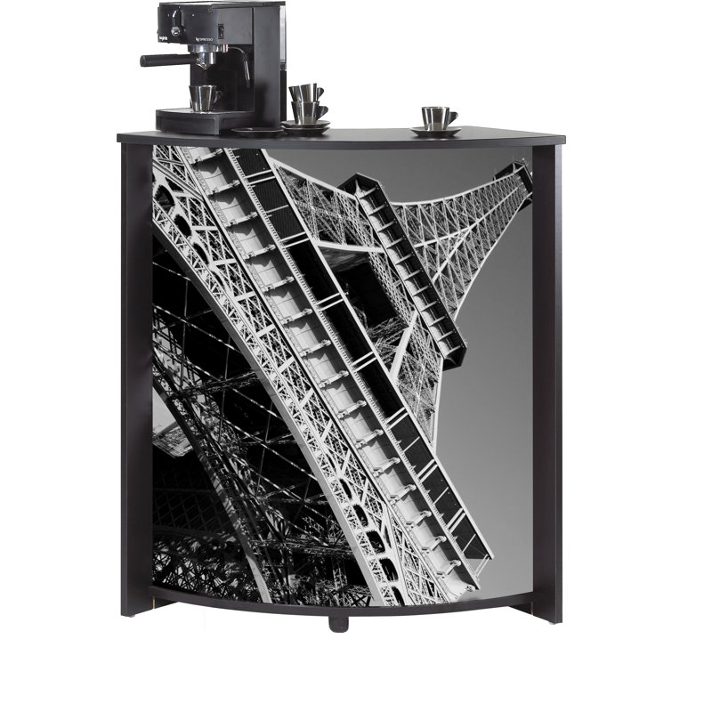 96.7cm Home Bar, Black