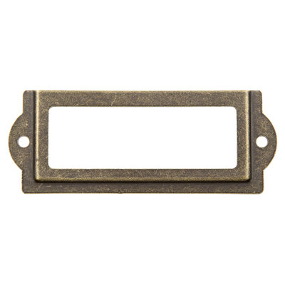 Porte-cartes en laiton antique 2-7 / 8 po