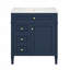 Meuble-lavabo de 30 po avec lavabo supérieur-714178817