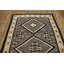 Antique Navajo Small Scatter Size Wool Gray, Ivory Beige Cream White Rug