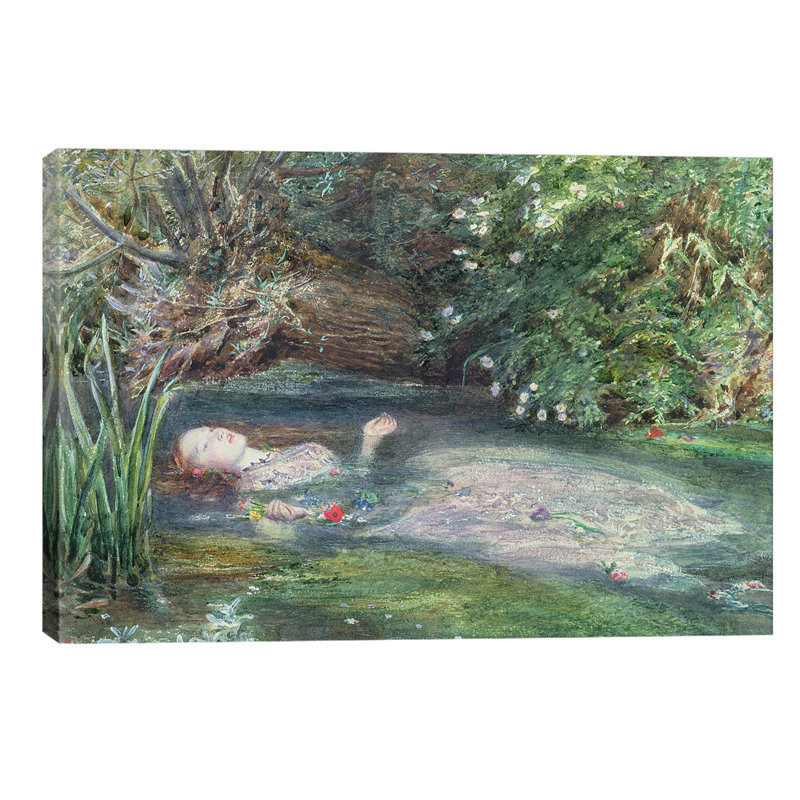 Ophelia - Wrapped Canvas Painting, 66.04 cm H x 45.72 cm W x 3.175 cm D