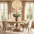 Moore Round Solid Wood Dining Table-708911001