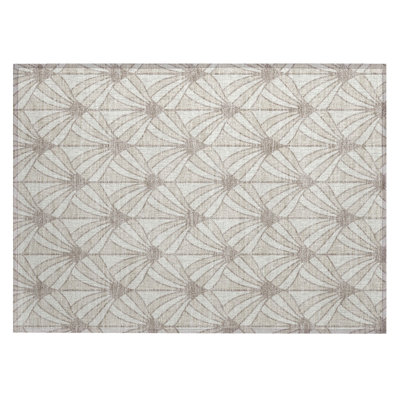 Machine Washable Indoor/Outdoor Lipman ACN2426 Mid-Century Modern Rug