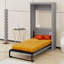 Lit escamotable vertical escamotable peu encombrant-796004027